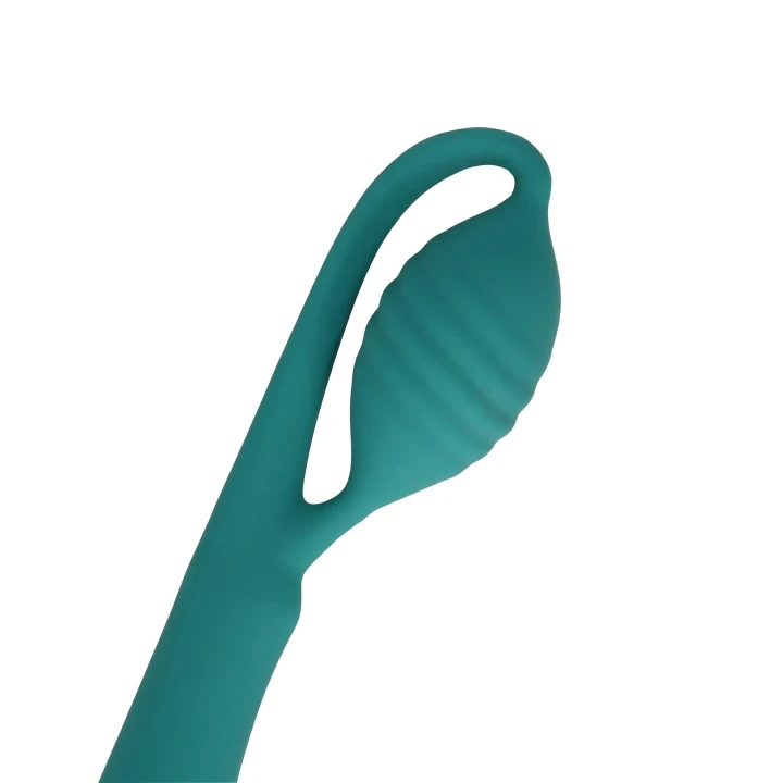 Wibrator do punktu G z koralikami, ergonomiczny, wibrujący, silikonowy