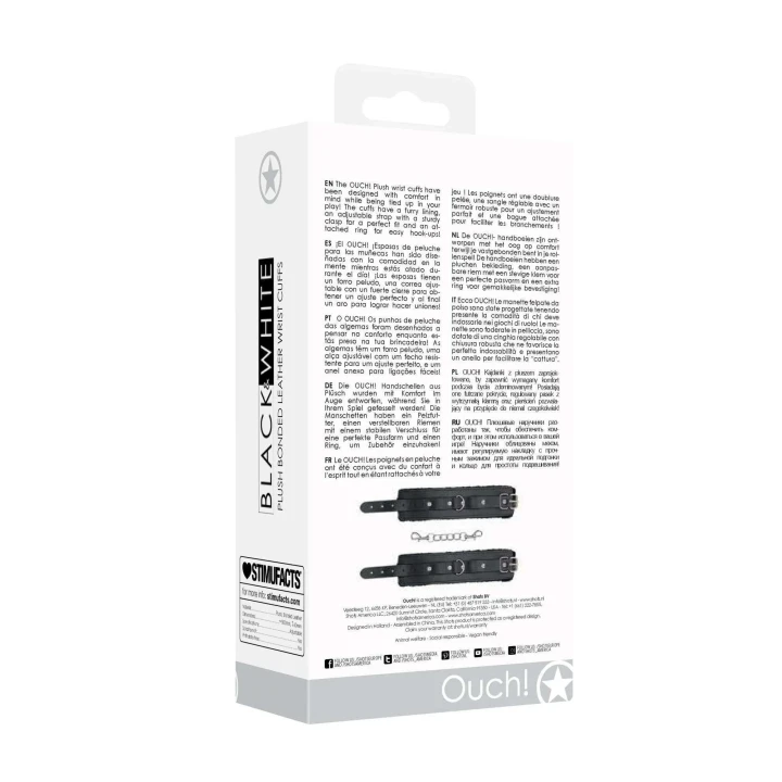 Kajdanki z Pluszowej Skóry Bonded - Regulowane, Wygodne, Wodoodporne