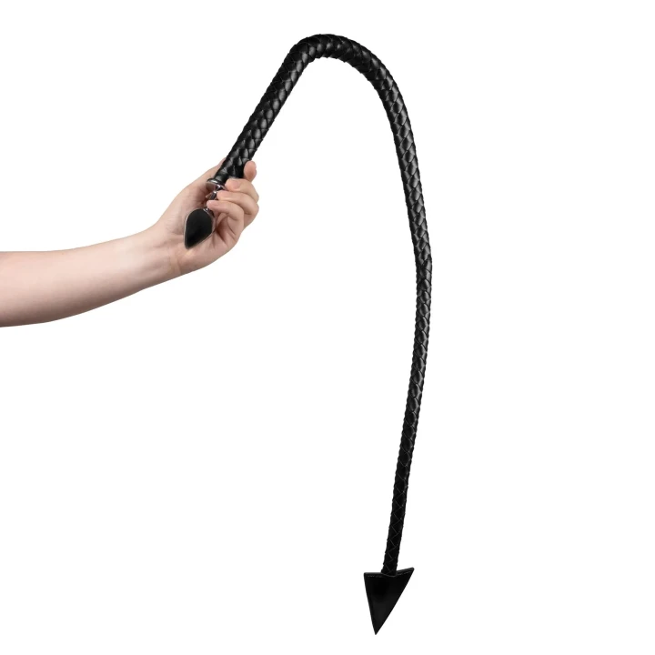 Wtyczka analna metalowa z ogonem diabła, skóra PU, idealna do odgrywania ról