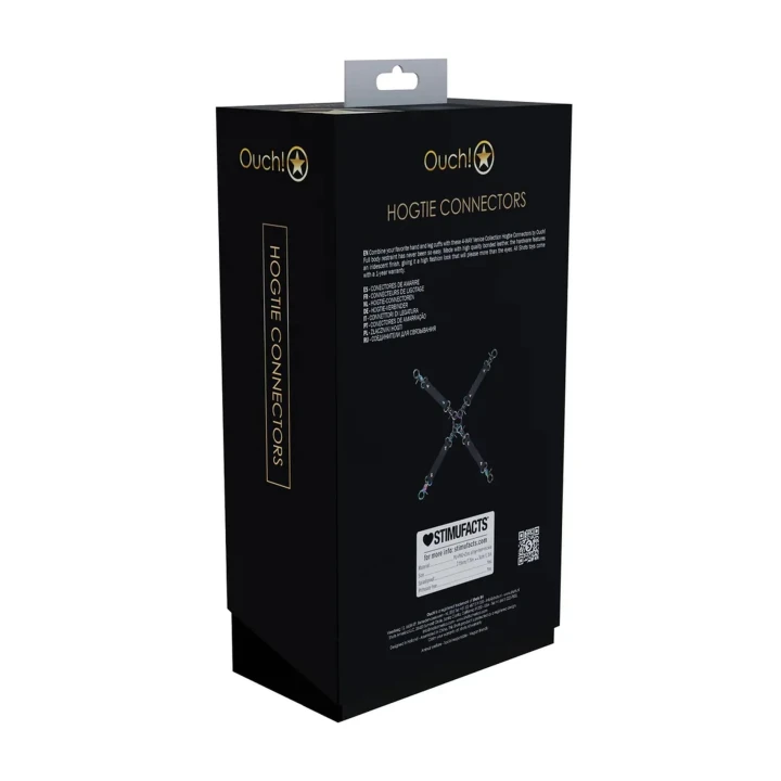 Złącza do unieruchamiania ciała - Venice Collection - Czarny kolor