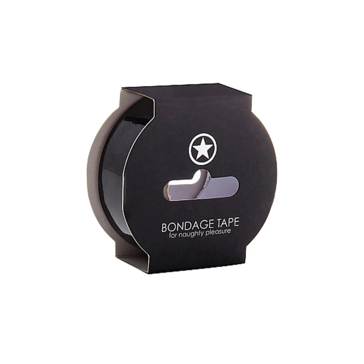 Taśma Bondage Non Sticky 17,5 m - Czarna, Bezpieczna i Ergonomiczna