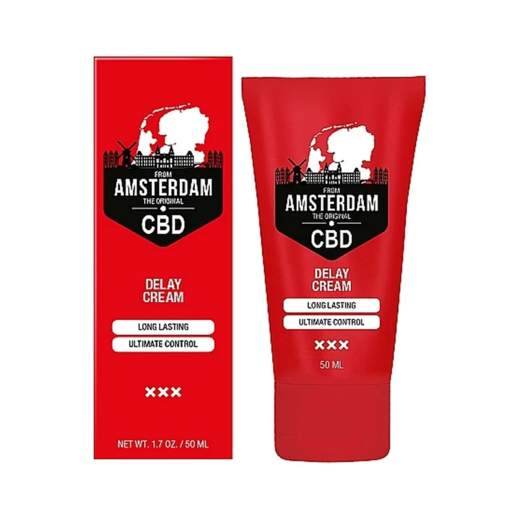 Krem opóźniający z CBD z Amsterdamu - 50 ml do intensyfikacji doznań seksualnych