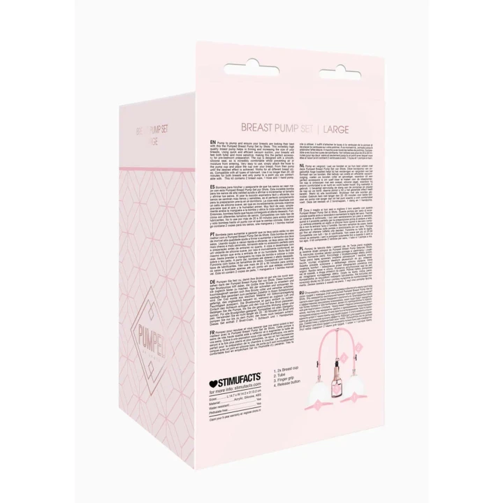 Zestaw do pompowania piersi - duży silikonu, z ręczną pompką i wężykem