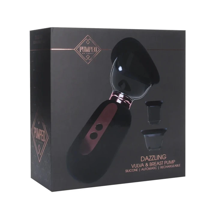 Dazzling - Rechargeable Vulva and Breast Pump - Black