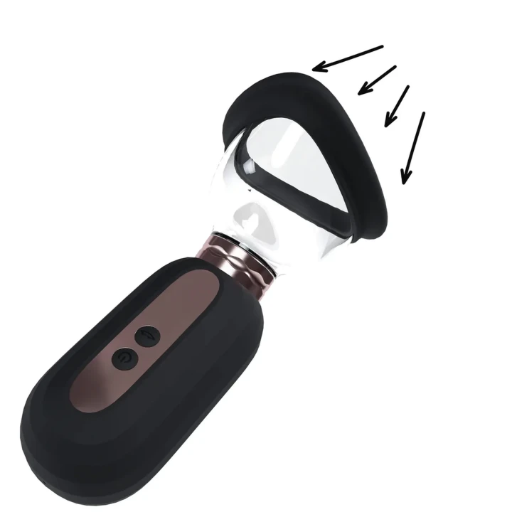 Dazzling - Rechargeable Vulva and Breast Pump - Black