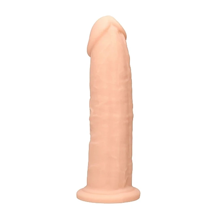 Dildo silikonowe bez kulek, 22,8 cm, realistyczne, termoelastyczne, kolor cielisty