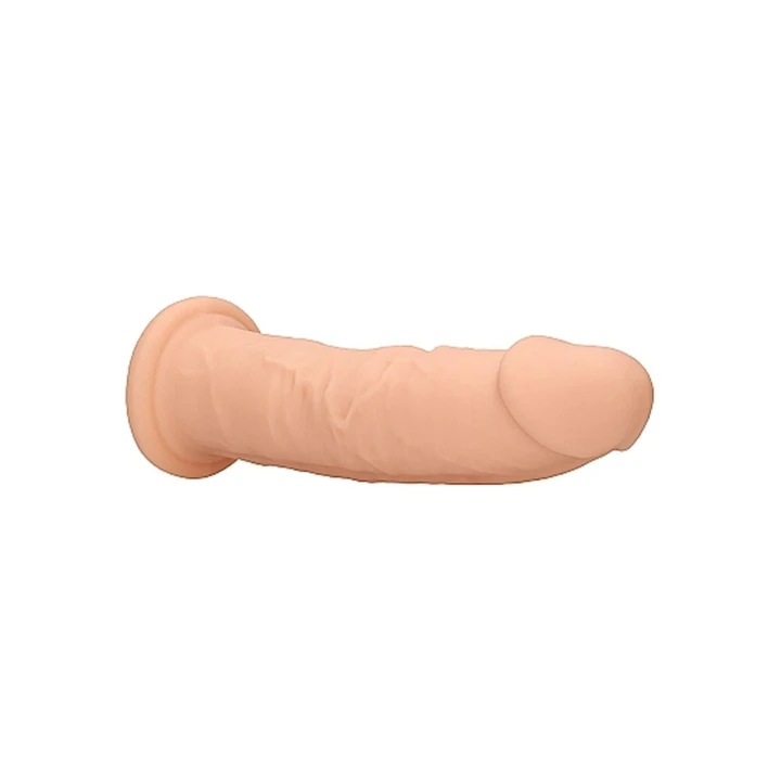 Dildo silikonowe bez kulek, 22,8 cm, realistyczne, termoelastyczne, kolor cielisty