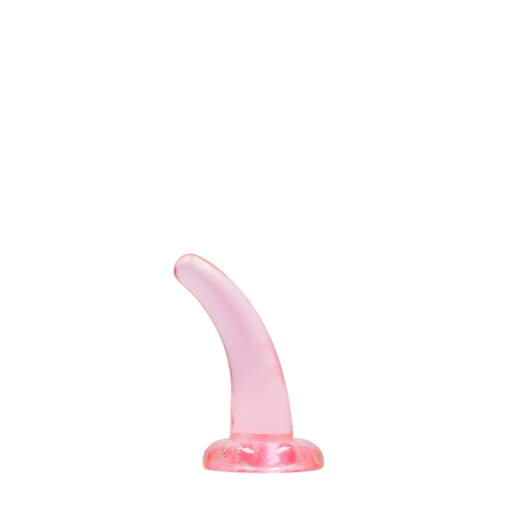 Dildo nie-realistyczne z przyssawką, długość 11,5 cm, TPE, przezroczysty design