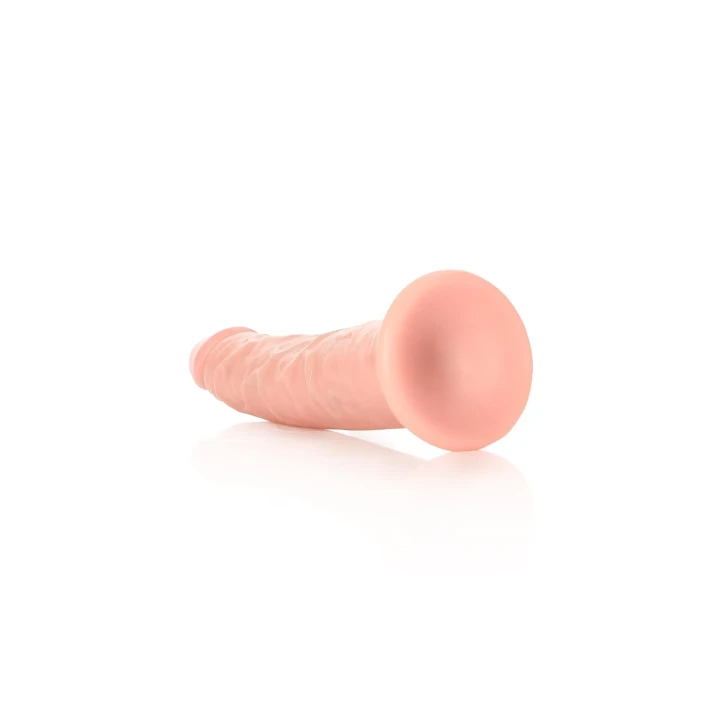 Wibrator analny w kształcie smukłego dildo z przyssawką - 15,5 cm, wodoodporny