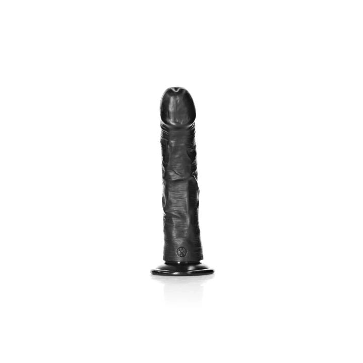 Realistyczny dildo zakrzywione z przyssawką - 20,5 cm, idealne do stymulacji punktu G