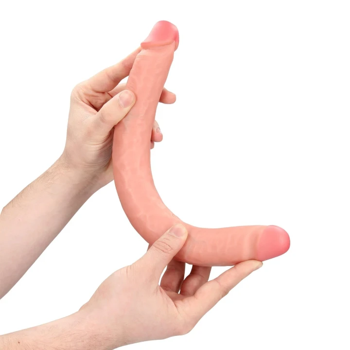 Podwójne dildo 14 cali z elastycznym końcem, wykonane z PVC, dla par