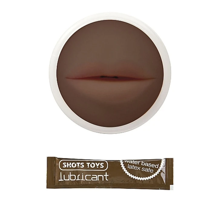 Masturbator przenośny Dark Easy Rider - Usta, silikonowy, wodoszczelny, elastyczny