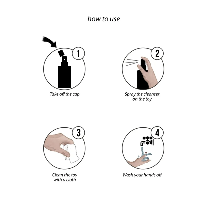 Profesjonalny środek czyszczący do lalek erotycznych - Spray czyszczący 100 ml