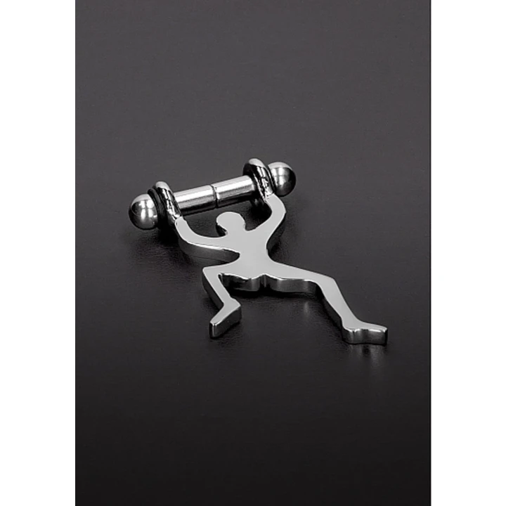 Szczypce magnetyczne do sutków Climbing Man - Akcesorium BDSM i eksperymentów erotycznych