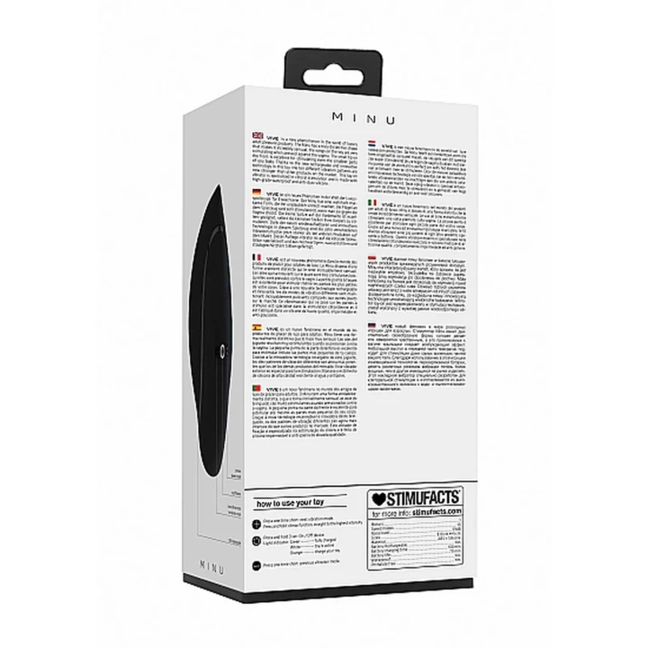 Stymulator łechtaczkowy - Wibrator leżący - Czarne silikonowe akcesorium intymne