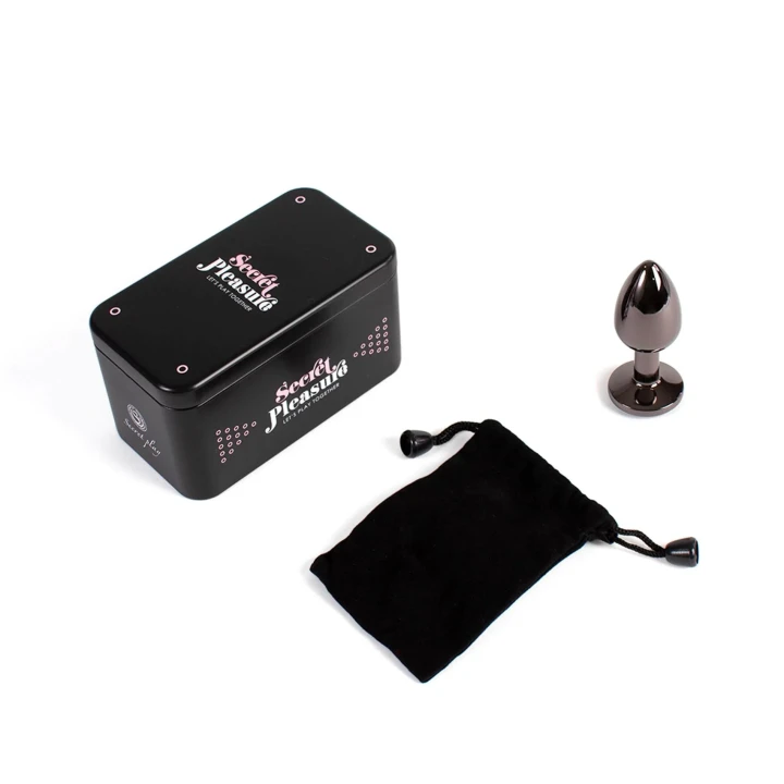 Korek analny Gunmetal z aluminiowego metalu, 7 cm, 2,8 cm średnicy, dla początkujących