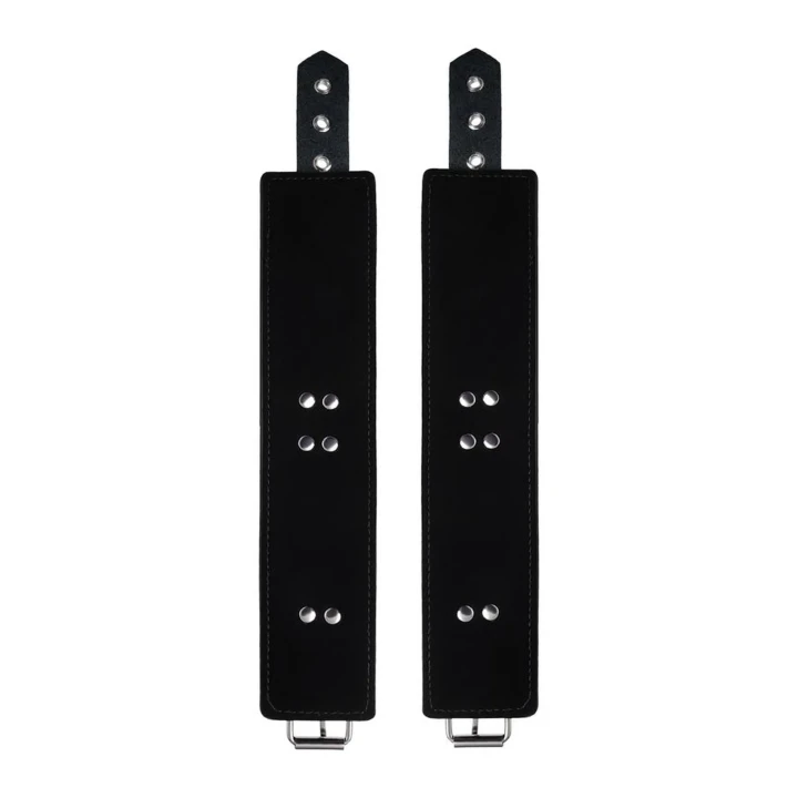 Kajdanki na kostki Anonymo, elegancka skóra PU, nowoczesny nadruk, 27 cm