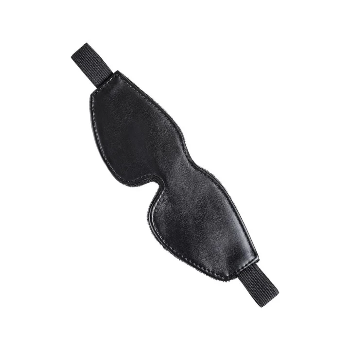 Maseczka Anonymo, skórzana PU, elegancka czarna, rozmiar 26,5 cm