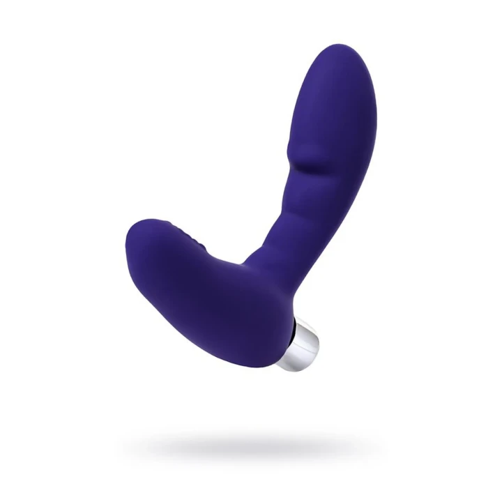 Masażer prostaty wibracyjny ToDo Bruman Violet, długość 12cm, elastyczny i kompaktowy
