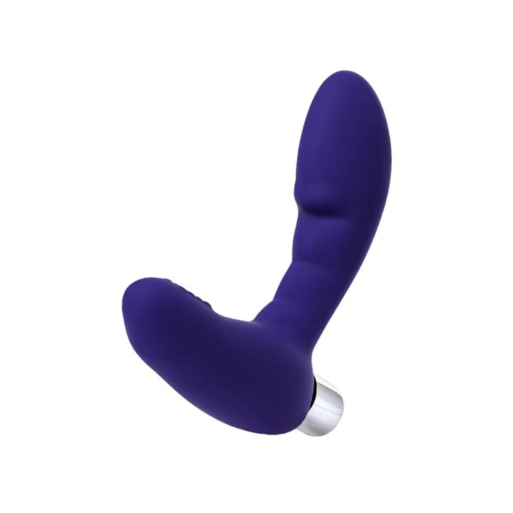 Masażer prostaty wibracyjny ToDo Bruman Violet, długość 12cm, elastyczny i kompaktowy