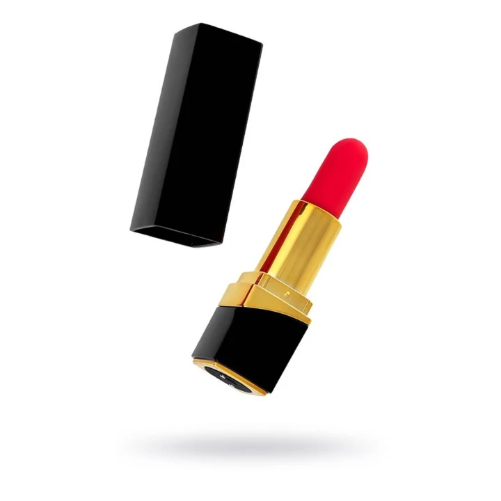 Mini wibrator do stymulacji, styl szminki, 10 trybów wibracji, czarny, 9 cm, Toyfa