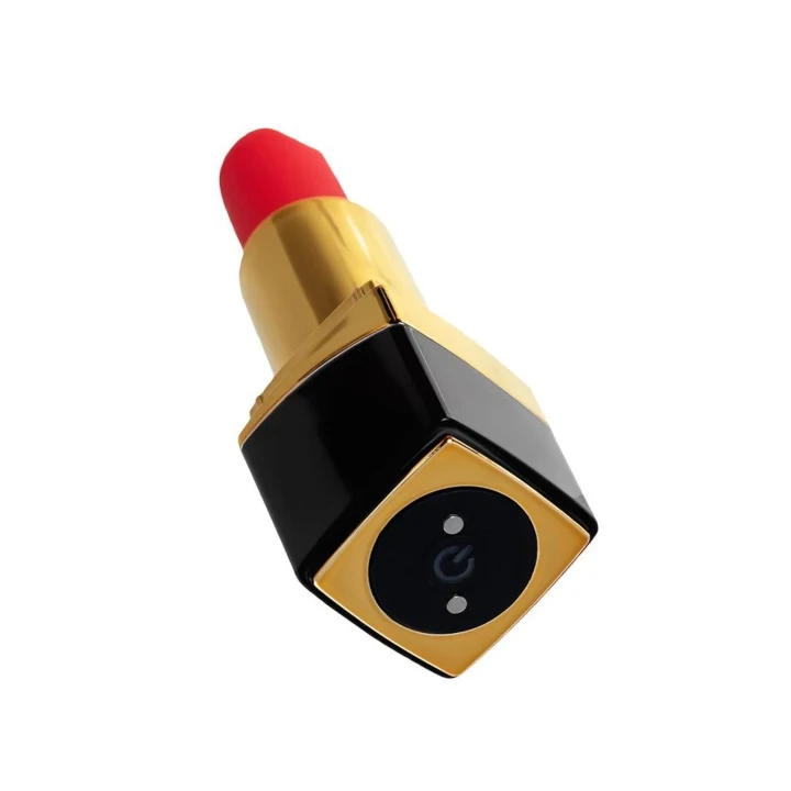 Mini wibrator do stymulacji, styl szminki, 10 trybów wibracji, czarny, 9 cm, Toyfa