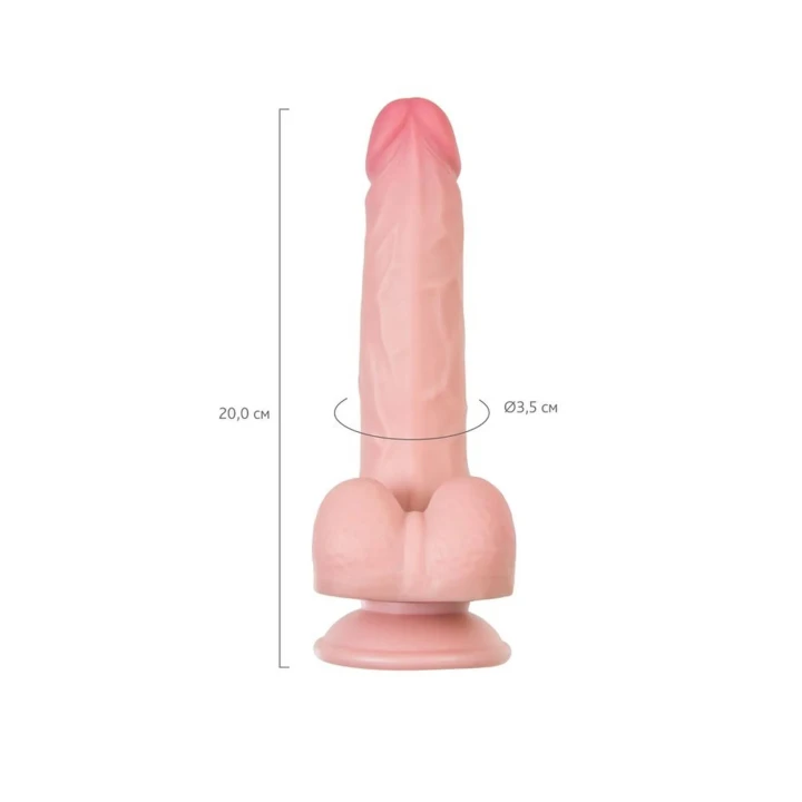 Dildo realistyczne My Babe, 20 cm, TPE, bezpieczne dla ciała, z przyssawką