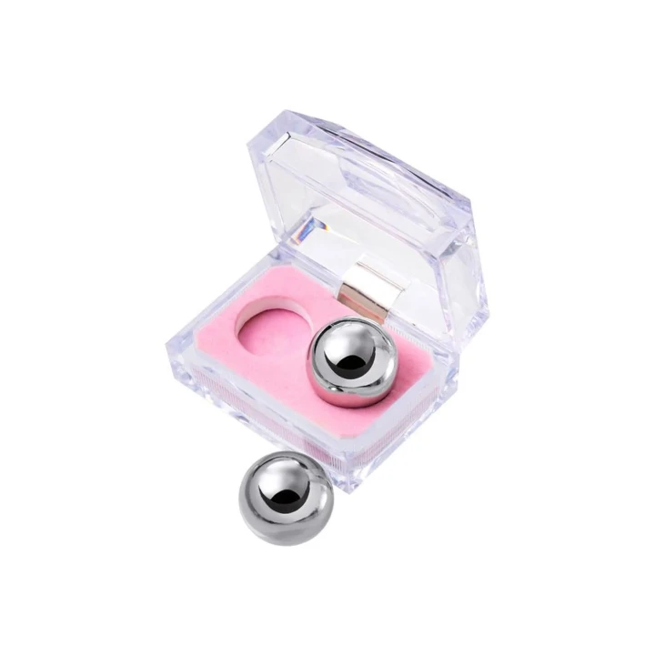 Kulki waginalne stymulacyjne Metal TOYFA, stal medyczna, srebrne, Ø 2.5 cm