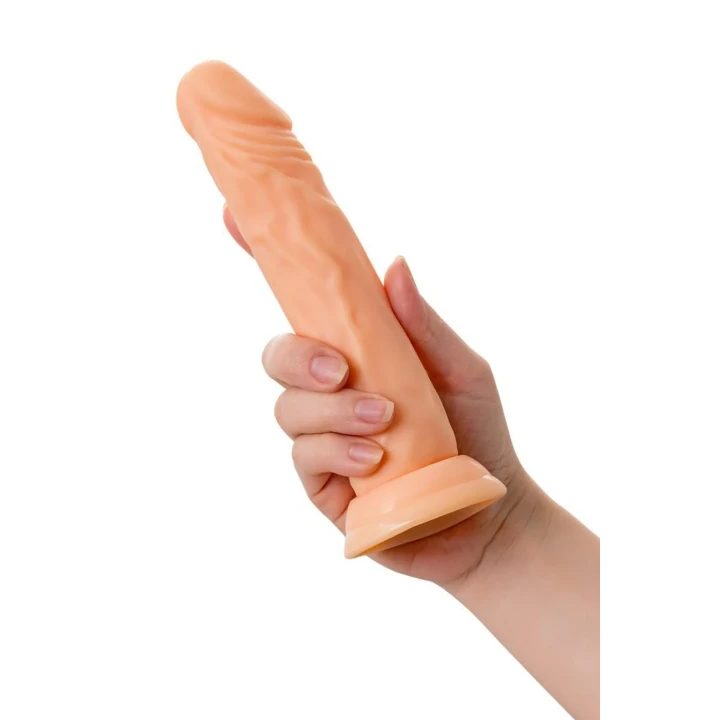 Realistyczne dildo A-TOYS Toon, TPE, 17,5 cm, z przyssawką, w kolorze nude