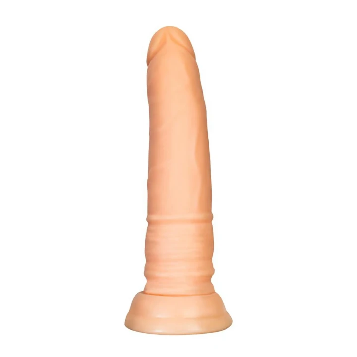 Dildo realistyczne A-TOYS, TPE, skóra, długość 18 cm, przysysająca podstawa