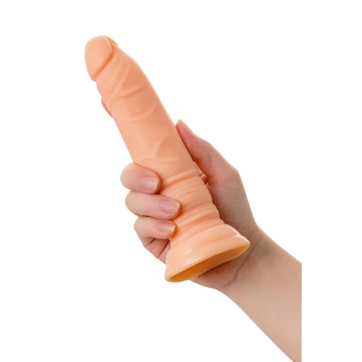 Dildo realistyczne A-TOYS, TPE, skóra, długość 18 cm, przysysająca podstawa