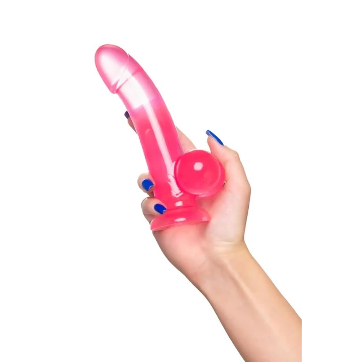 Dildo realistyczne A-Toys Fush, TPE, różowe, 18 cm, z przyssawką, elastyczne