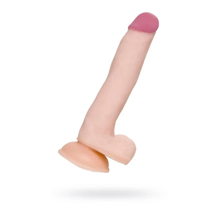 Realistyczne dildo o długości 21 cm z przyssawką, TPE, A-Toys by TOYFA Minc