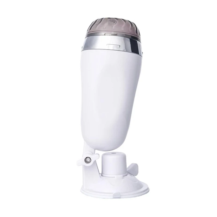 Masturbator A-TOYS 763002 z wbudowaną wibracją, przyssawką i regulowanym kątem nachylenia