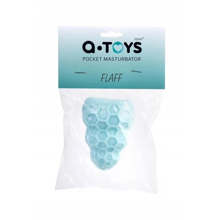 Masturbator kieszonkowy TOYFA A-Toys, elastyczny, niebieski, 14 cm