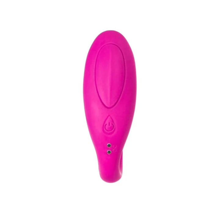 Wibrator dla par A-TOYS Dolphy, silikonowy, różowy, 9.6 cm, ergonomiczny design