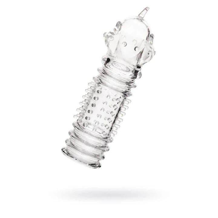 Nakładka na penisa A-TOYS, przezroczysta, z TPR, 15.3 cm, elastyczna i komfortowa