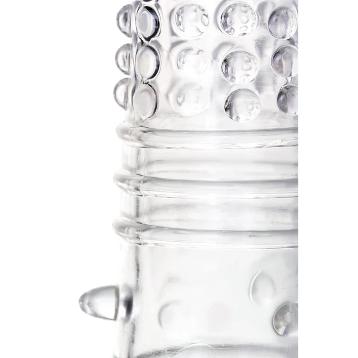 Nakładka na penisa A-Toys, elastyczna TPR, przezroczysta, 14,7 cm długości