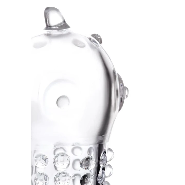 Nakładka na penisa A-Toys, elastyczna TPR, przezroczysta, 14,7 cm długości