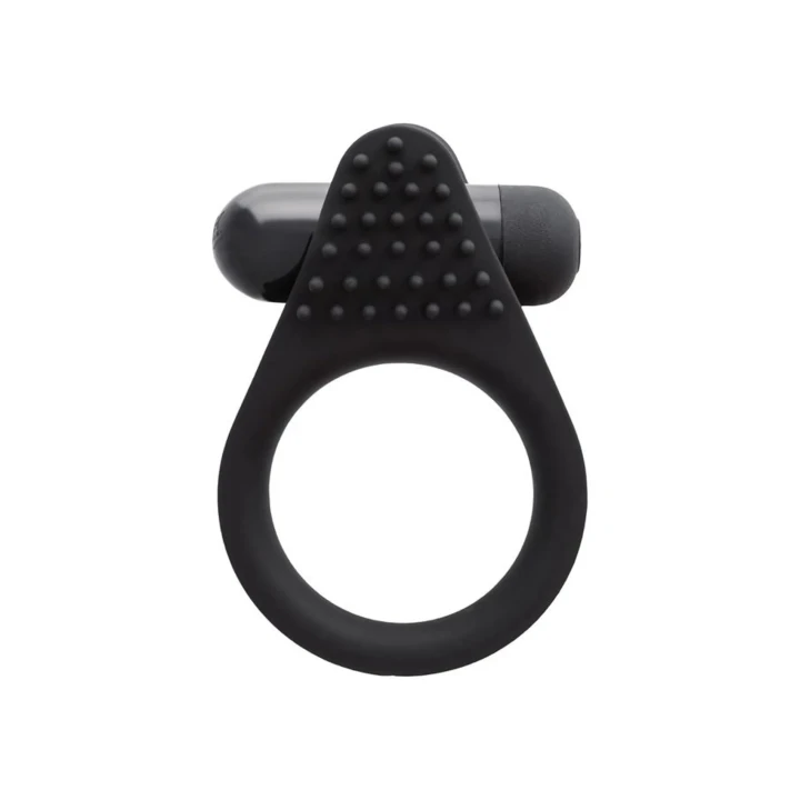 Pierścień erekcyjny A-Toys BRID z wibracjami, silikonowy, czarny, 6,3 cm