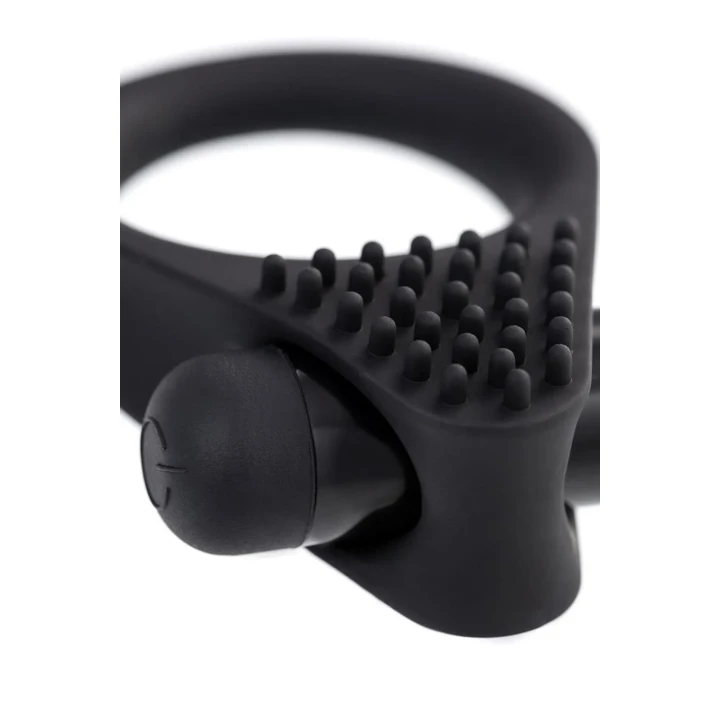 Pierścień erekcyjny A-Toys BRID z wibracjami, silikonowy, czarny, 6,3 cm