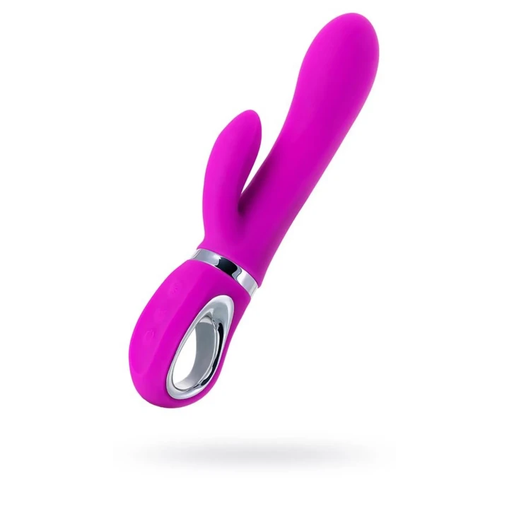 Stymulator łechtaczkowy JOS JOLY, wibrator z trybem WOW, silikon, 19,6 cm, fuksia
