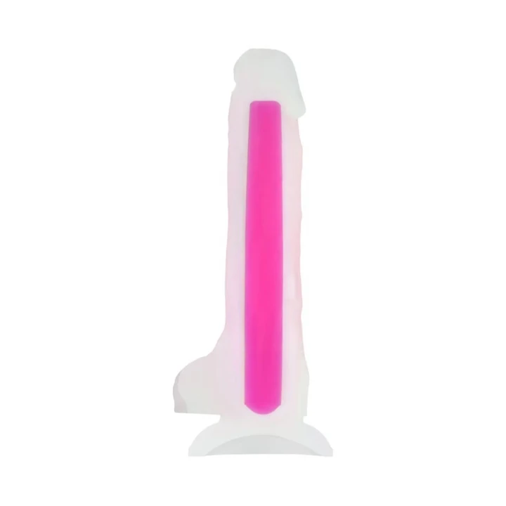 Świecące dildo Peter Glow TOYFA, długość 16,5 cm, realistyczny design, silikon