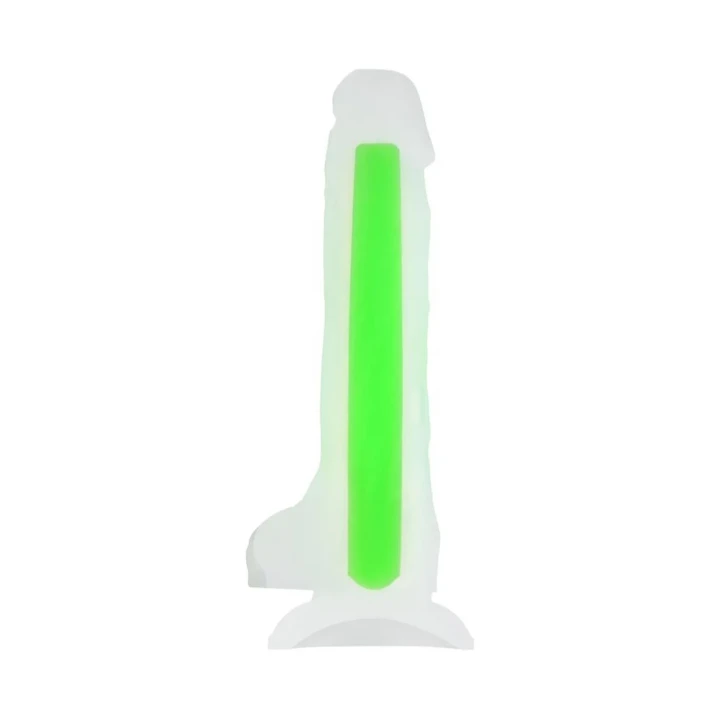Dildo świecące w ciemności, 20 cm, z silikonu, BEYOND BY TOYFA Wade Glow Zielony