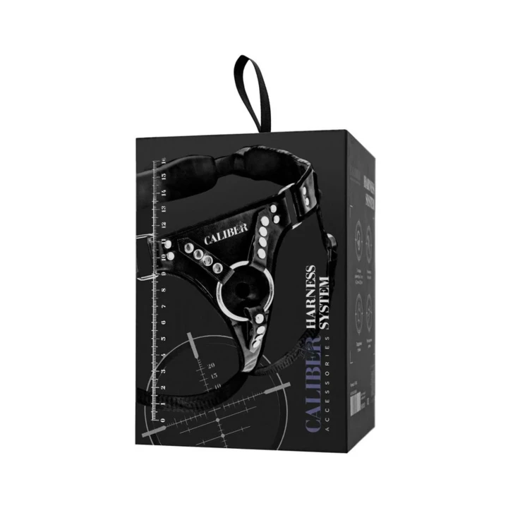 Uprząż strap-on dla kobiet RealStick CALIBER, dwa typy mocowania, regulowane paski