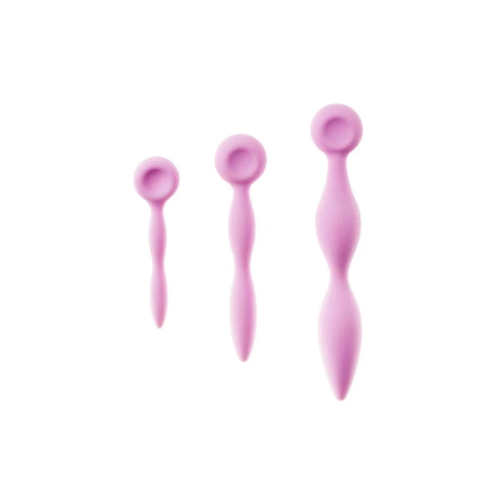 Zestaw trzech medycznych dildo Intimrelax – rozmiary S, M, L, silikon wolny od ftalanów