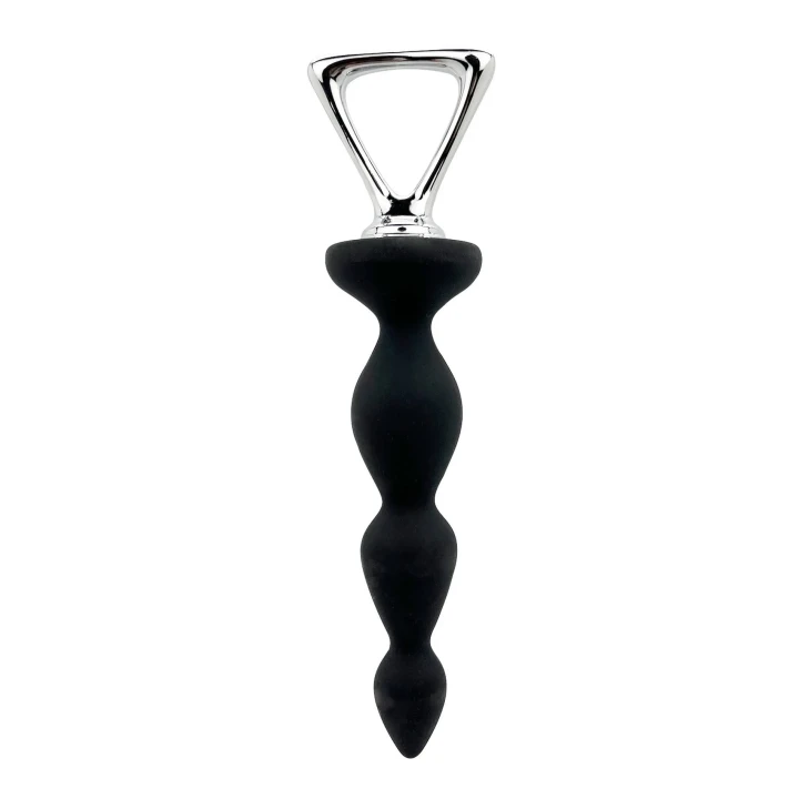 Stymulator silikonowy AD. Arrow II Black, 20,1 cm, ergonomiczny design z krzywiznami
