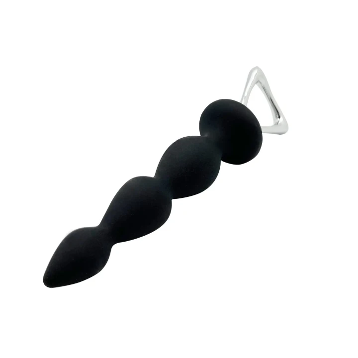 Stymulator silikonowy AD. Arrow II Black, 20,1 cm, ergonomiczny design z krzywiznami