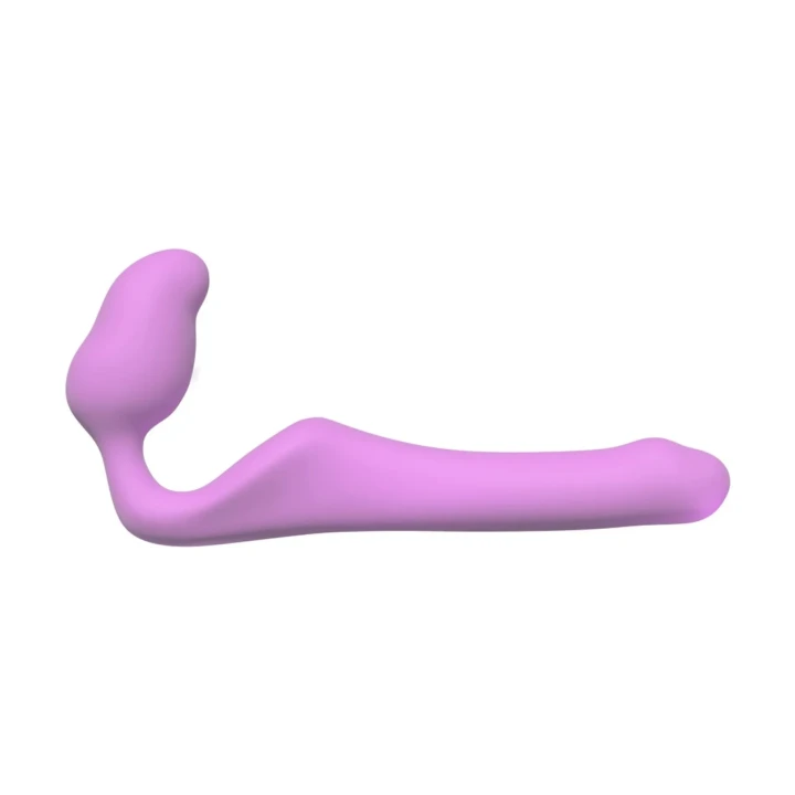 Dildo strapless dla par, rozmiar S, 18,4 cm, super miękki silikon, wodoodporny, fioletowy