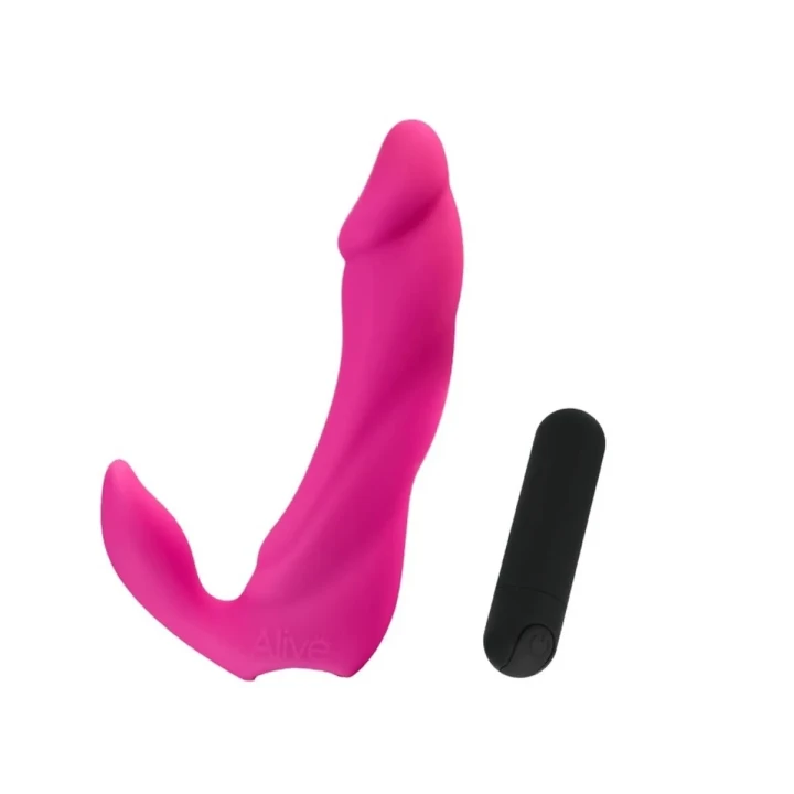 Podwójny stymulator wibracyjny Bifun Pro – ergonomiczny, silikonowy, 10,5 cm długości